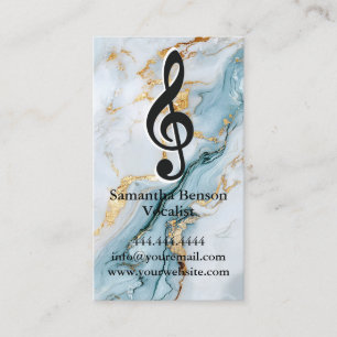Sängerin Sänger Musikalischer Notenschlüssel Logo Visitenkarte
