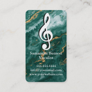 Sängerin Sänger Musikalischer Notenschlüssel Logo Visitenkarte