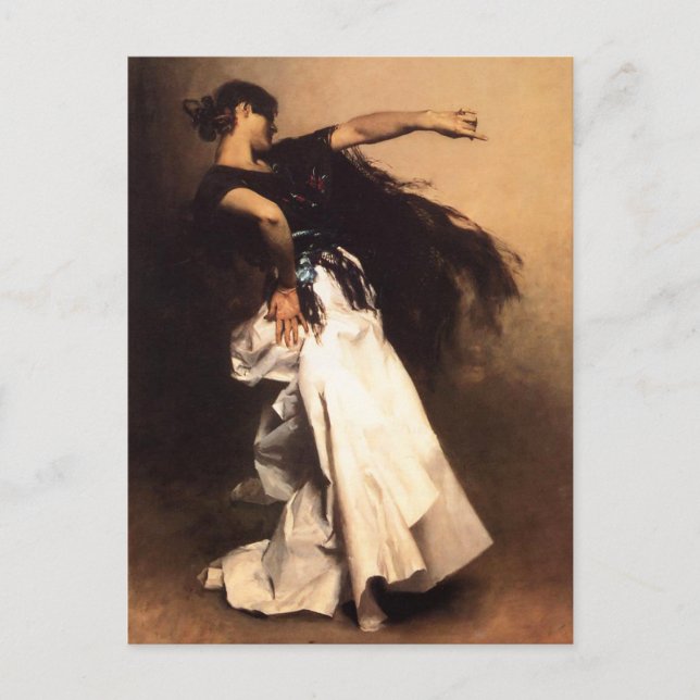 Sängerin Sargent Spanish Dancer Postcard Postkarte (Vorderseite)