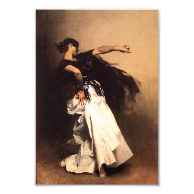 Sängerin Sargent Spanish Dancer Print Fotodruck (Vorne)