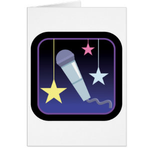 Sängermikrofon und Sternendesign