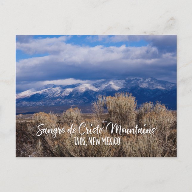 Sangre de Cristo Mountains in der Nähe von Taos, N Postkarte (Vorderseite)