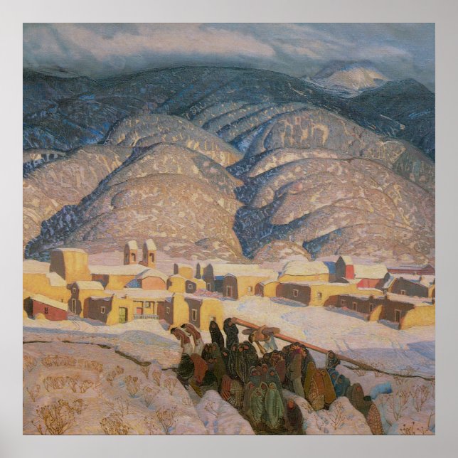 Sangre de Cristo Mountains von Blumenschein Poster (Vorne)