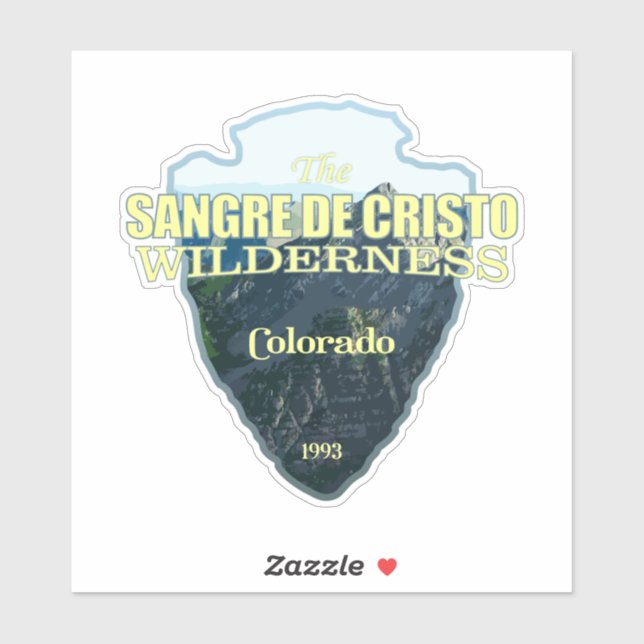 Sangre de Cristo WA (Pfeilspitzen) Aufkleber (Blatt)