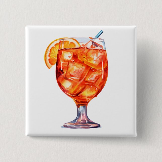 Sangria Cocktail Drink Button (Vorderseite)