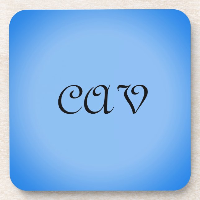 Sangria Cornflower Blue Getränkeuntersetzer (Vorderseite)