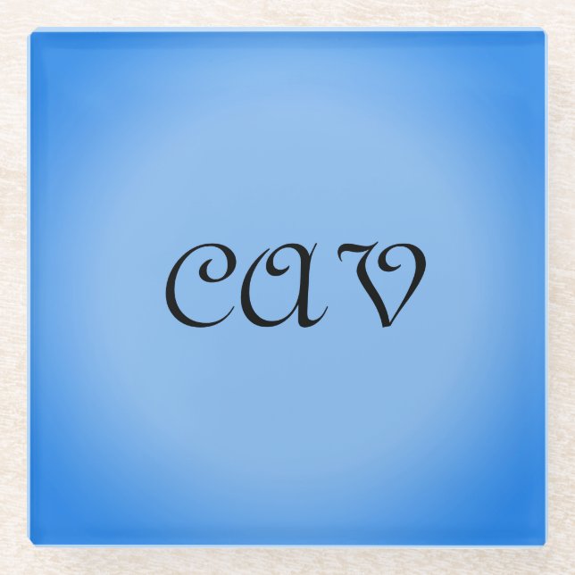 Sangria Cornflower Blue Glasuntersetzer (Vorderseite)