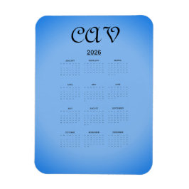 Sangria Cornflower Blue  Magnet