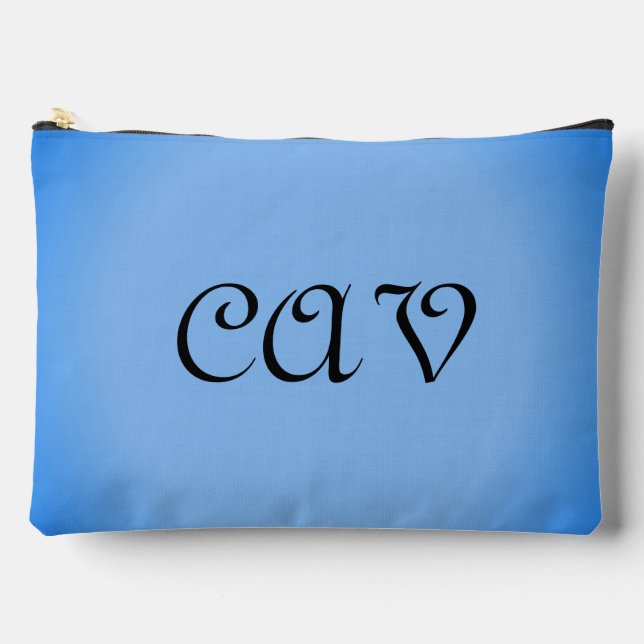 Sangria Cornflower Blue Zubehörtasche (Vorderseite)