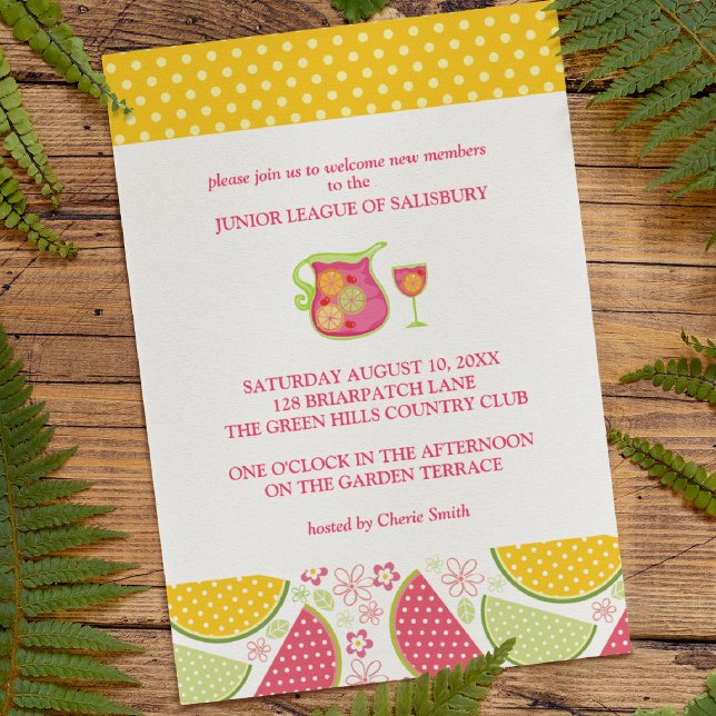 Sangria Garden Party Invitations (Créateur téléchargé)