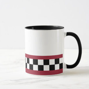 Sangria gestreifte Karos Tasse