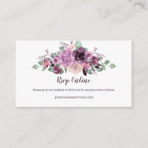 Sangria Lila Malven Blumen RSVP Online |