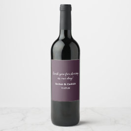 Sangria Lila Vollfarbensehen Weinetikett