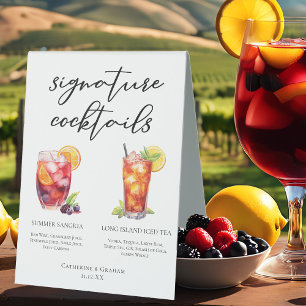 Sangria Long Island Teezeremonie auf dem Teatro So Tischaufsteller