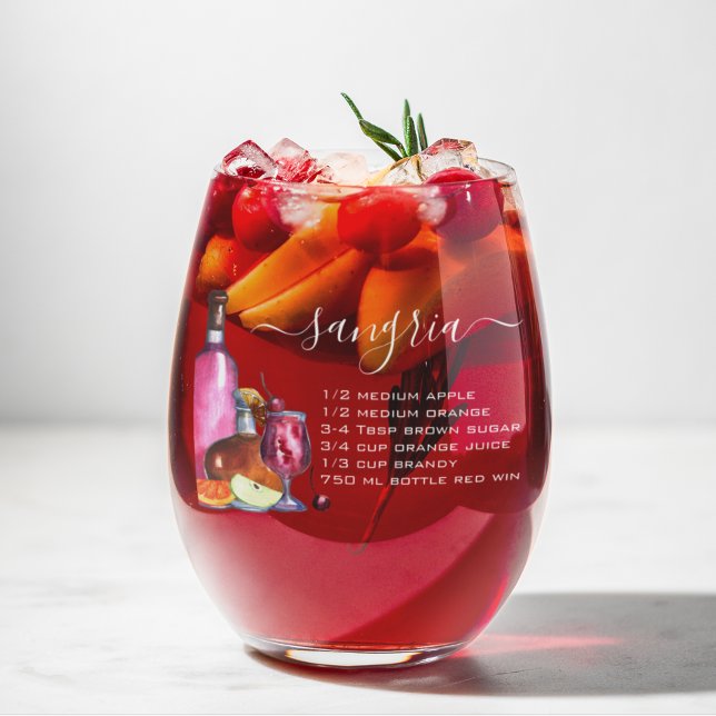 Sangria Recipe Weinglas Ohne Stiel (Von Creator hochgeladen)