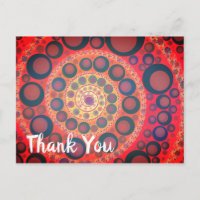 Sangria Red Fraktal Spiral Vielen Dank