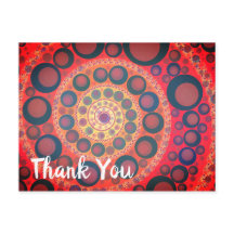 Sangria Red Fraktal Spiral Vielen Dank