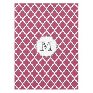 Sangria Rote marokkanische Tile mit / Anpassbare M Tischdecke