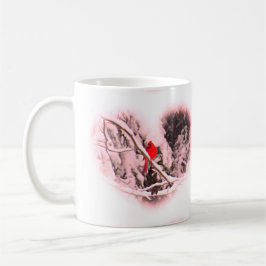 Sangria-Schnee-Herz-Kardinal - Vogel Kaffeetasse