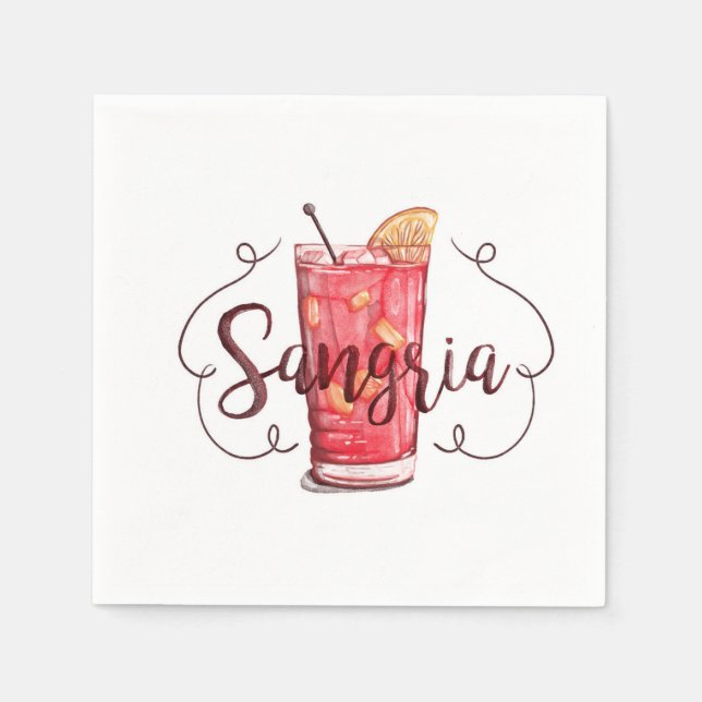 Sangria Serviette (Vorderseite)