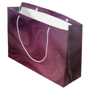 Sangria Strata   Moody Pink und Lila Luxe Agate Große Geschenktüte