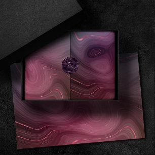 Sangria Strata Moody Pink und Lila Luxe Agate Seidenpapier
