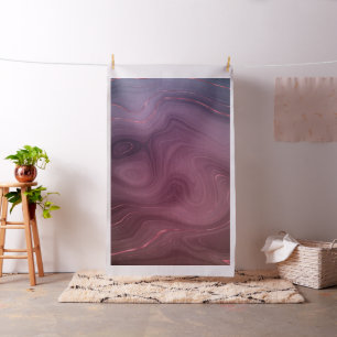 Sangria Strata   Moody Pink und Lila Luxe Agate Stoff