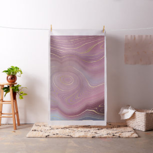 Sangria Strata   Moody Pink und Lila Luxe Agate Stoff