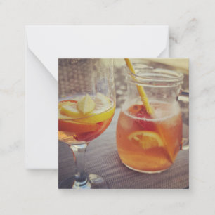 Sangria und Sonnenschein Mitteilungskarte