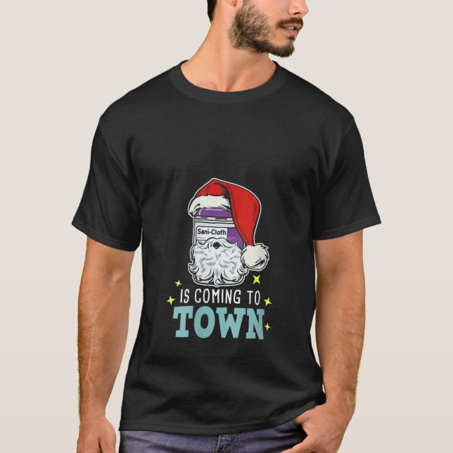 Sani Cloth Weihnachtsmannmütze Funny Christmas Nur T-Shirt (Vorderseite)