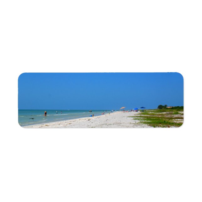 Sanibel Beach Retourner l'adresse Étiquettes (Devant)