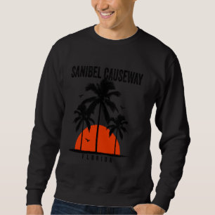 Sanibel Causeway Beach Florida Surfboardin Sweatshirt