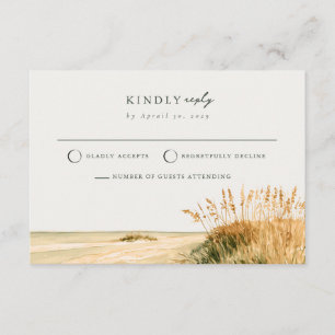 Sanibel Coast Sea Oats Golf Mail Rückantwortkarte Begleitkarte