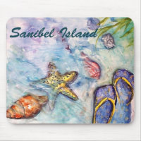 Sanibel Insel-Aquarell-Florida-Kunst