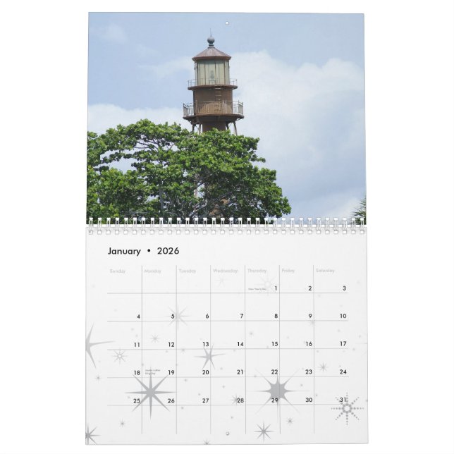 Sanibel Insel-Licht Kalender (Jan 2026)