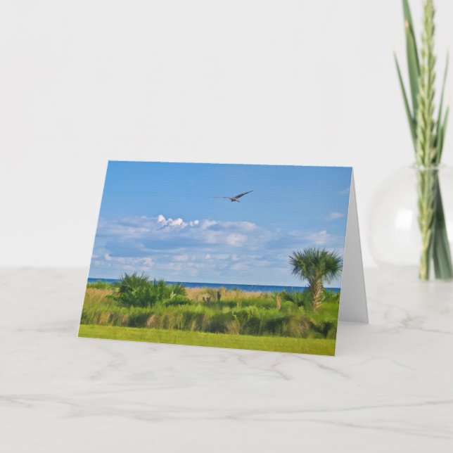 Sanibel Insel-Strand-Gruß-Karte Karte (Vorderseite)
