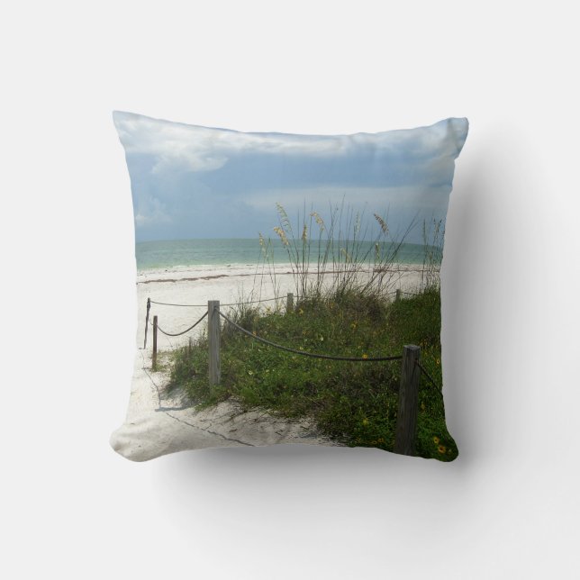 Sanibel Insel-Strand-Weg-Kissen Kissen (Vorderseite)