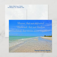 Sanibel Island Beach Florida Vor Hurrikan Ian