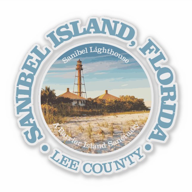 Sanibel Island (C) Aufkleber (Vorderseite)