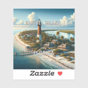 Sanibel Island Florida 3 Inch Vinyl Sticker