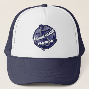 Sanibel Island Florida Anker Swirt LKW-Hut Truckerkappe