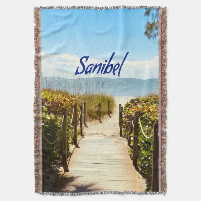 Sanibel Island Florida Beach Ocean Decke (Vorderseite Vertikal)