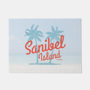 Sanibel Island Florida Coral Ocean Souvenir Fußmatte