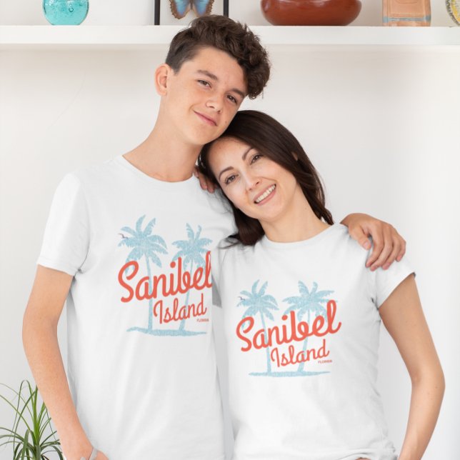 Sanibel Island Florida Coral Ocean Souvenir T-Shirt (Von Creator hochgeladen)