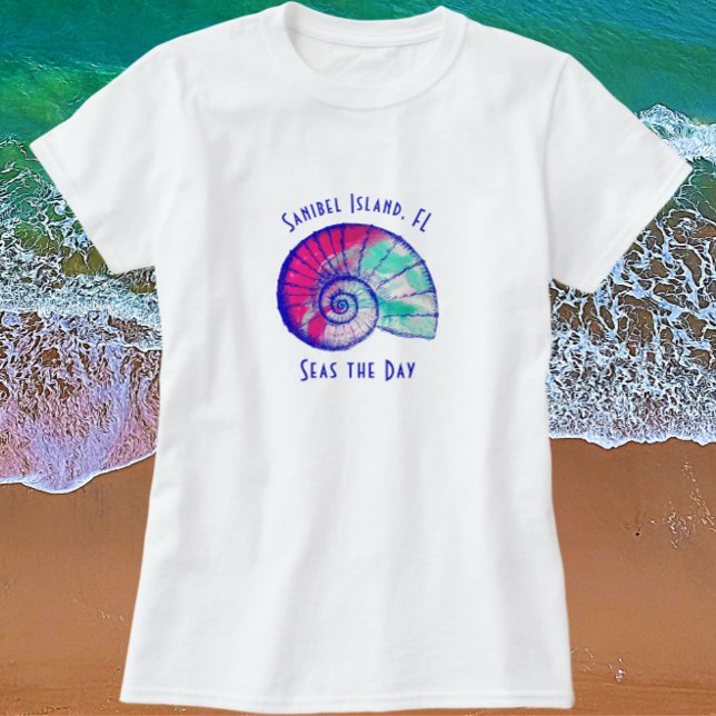 Sanibel Island Florida Hübsch Seashell T-Shirt (Von Creator hochgeladen)