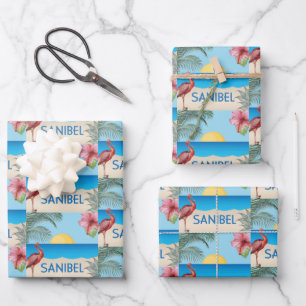Sanibel Island Florida Illustration  Geschenkpapier Set
