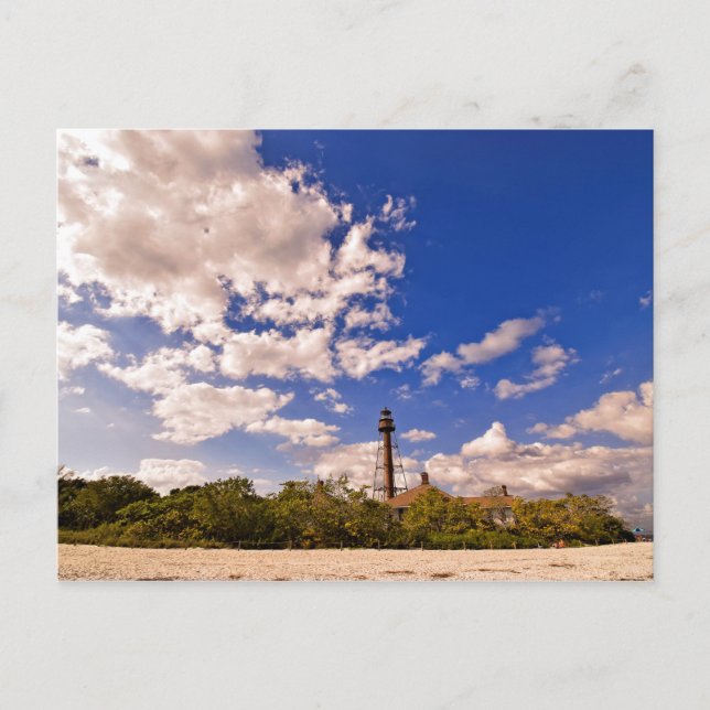 Sanibel Island, Florida - Leuchtturm Postkarte (Vorderseite)