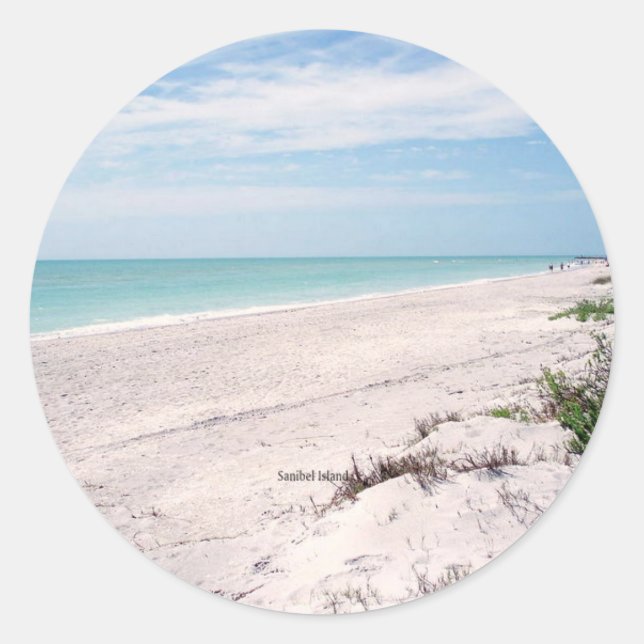 Sanibel Island, Florida Runder Aufkleber (Vorderseite)