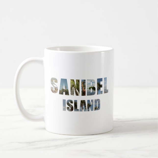 Sanibel Island Florida Seashell Beach Fotos Kaffeetasse (Links)