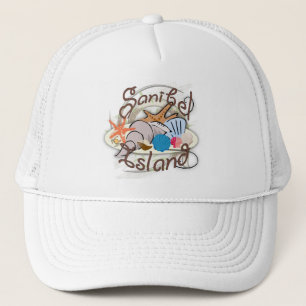 Sanibel Island Florida seashell design Truckerkappe